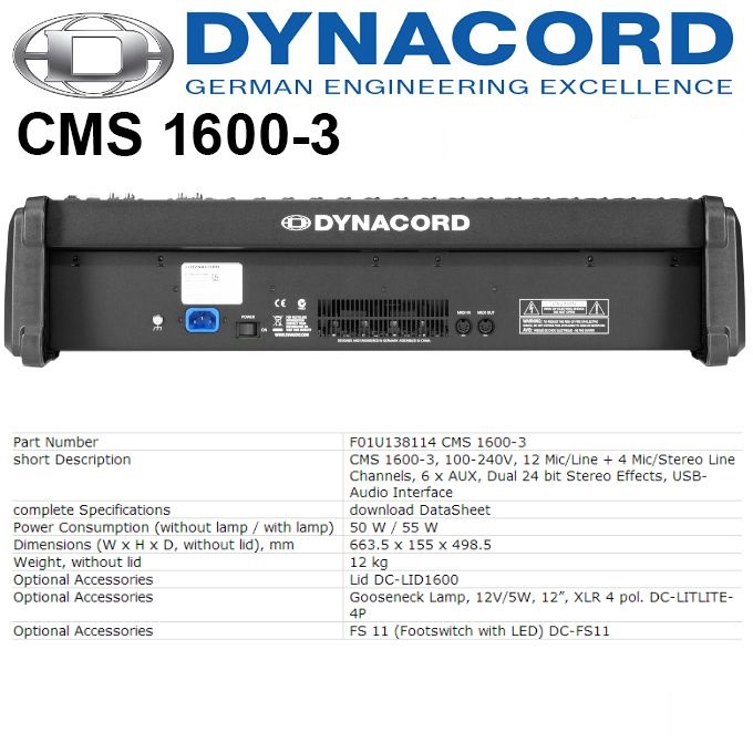 680px x 680px - Mixer Dynacord CMS-1600